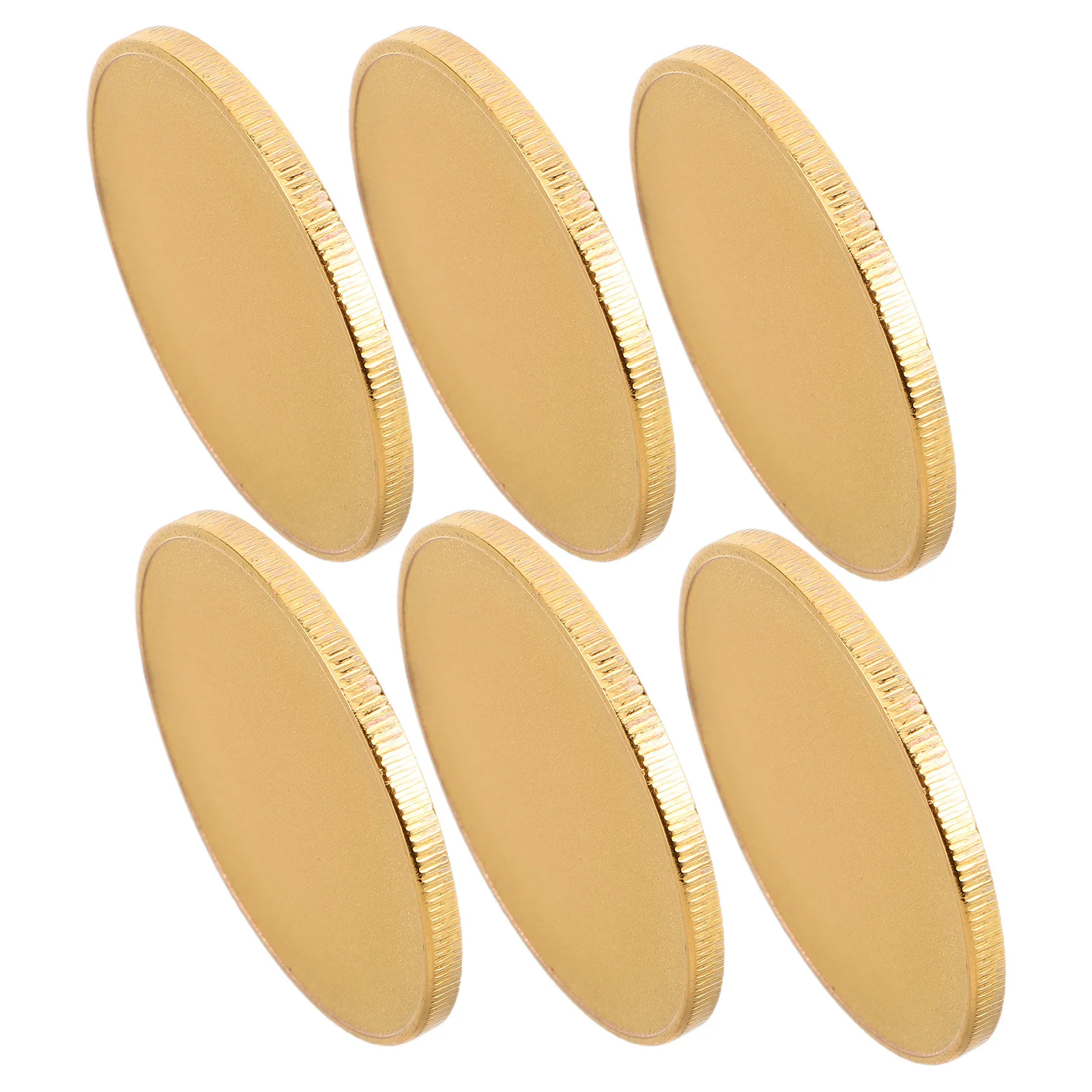 

6Pcs Handcrafted Blank Coins Alloy Round Engraving Blanks 40mm Threaded Edged DIY Crafts Commemorative Challenge Coins Jewelry