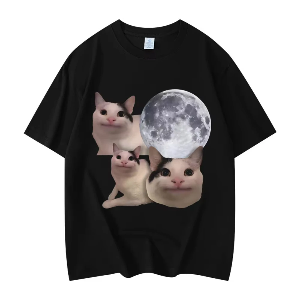

Funny Beluga Cat Meme Graphic T Shirts High Quality Fashion Short Sleeve T-shirts Men Women Casual Oversized T-shirts Streetwear