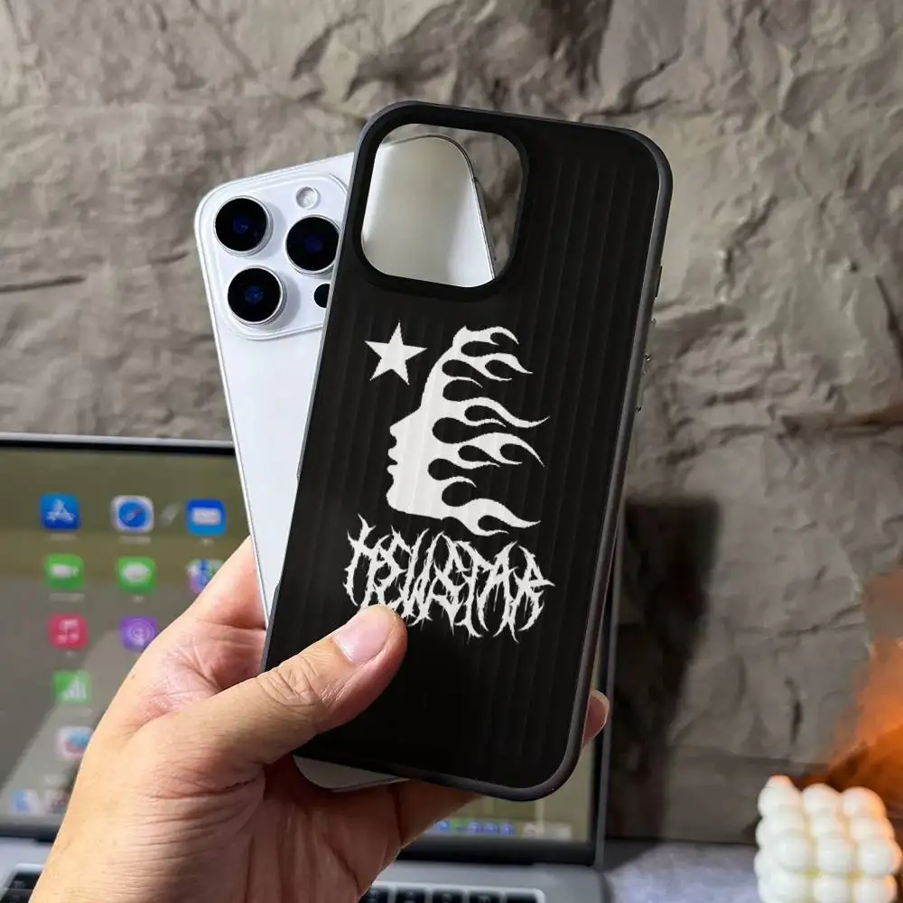 H-HELLSTAR-R Logo For IPhone 17 16 15 Plus Pro Max 12 14 Plus 11 13 Wave Corrugated Stripe Funda Phone Cover view 3
