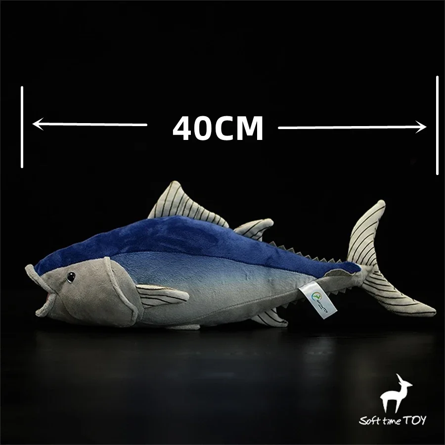 Blue Fin Tuna High Fidelity Anime Cute Plushie Tuna Fish Plush Toys Lifelike Animals Simulation Stuffed Doll Kawai Toy Gifts Kid