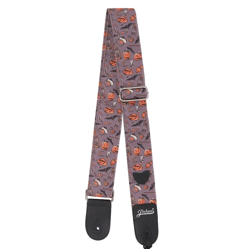 Spring Electric Guitar Strap for Boys and Girls, Canvas Bass Strap, Wide Folk Acoustic, Shoulder Strap