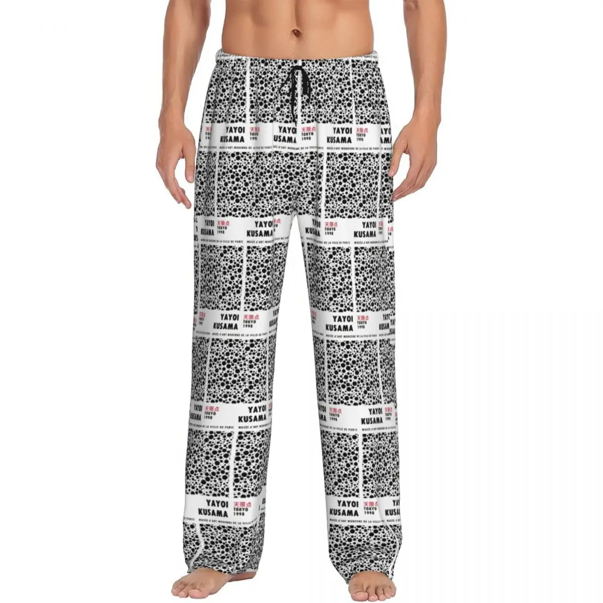 

Пользовательские Yayoi Kusama абстрактная живопись пижамные штаны мужская одежда для сна спальные штаны с карманами