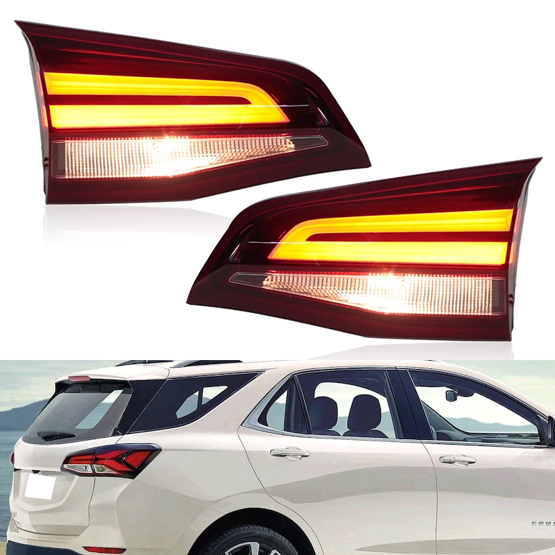 

Pop Rear Inner LED Tail Lights For Chevrolet Equinox 2021 2022 Turning Signal Stop Lamp Warning Brake Light Taillights