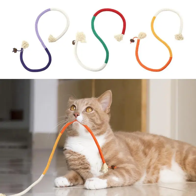 Cat String Toy interactive kitten Catnip toy teeth grinding toy bite resistant chew toy Cat Wire Toy Indoor pet supplies