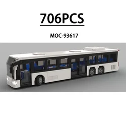 New MOC-93617 Bus Series Bus Building Block Toys 706PCS Compatible Parts Kids Birthday Toys Boys Christmas Gifts