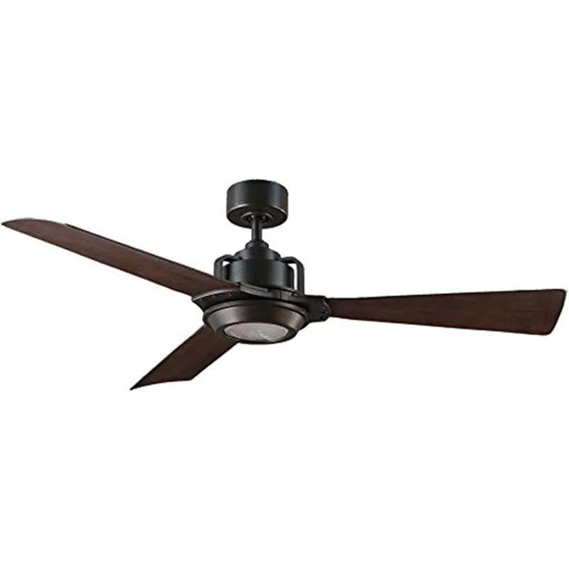 FR-W1817-56L-OB/DW مروحة سقف معاصرة وحديثة مقاس 56 بوصة من المجموعة المظلمة، مسافة شفرة 56 بوصة.