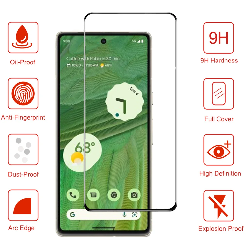 pixel7a Pelicula For Google Pixel 8 7A 7 6 A Tempered Glass Pixel7 5G Screen Protector Pixel 6a Cristal templado Pixel6A Clear Front Film Pixel8 Pro