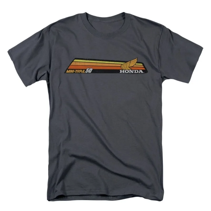 

Honda Men's and Women's T-shirt Summer Racing Motorcycle Riding Off-road Enthusiasts Short-sleeved Mini-trail 50 Trendy Top