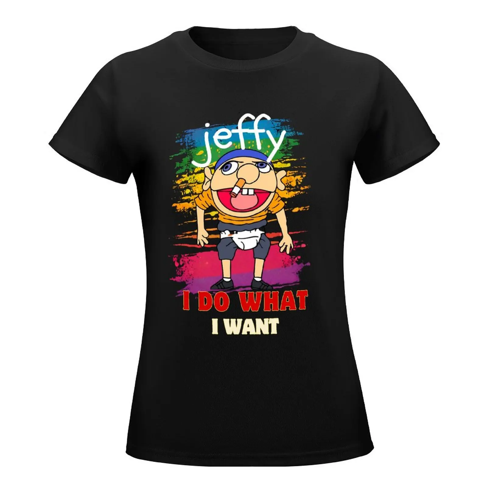 SML Jeffy T-Shirt funnys sports fans blacks anime clothes Womens clothing