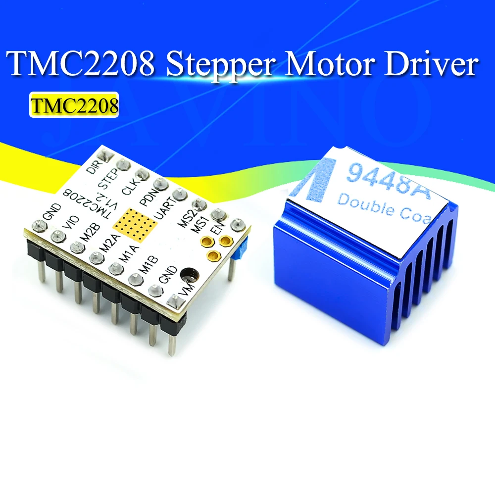 Drukarka 3D TMC2208 sterownik silnika krokowego V1.2 moduł napędu krokowego ze śrubokrętem radiatora do kontroler drukarki 3D