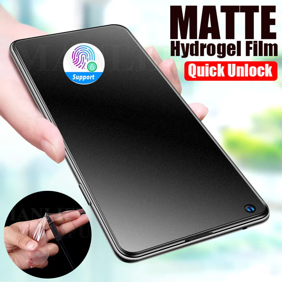 99D Front Back Matte Hydrogel Film For Samsung Galaxy S22 Ultra S21 S20 Note 10 Plus A51 A71 A52 A54 Full TPU Screen Protector