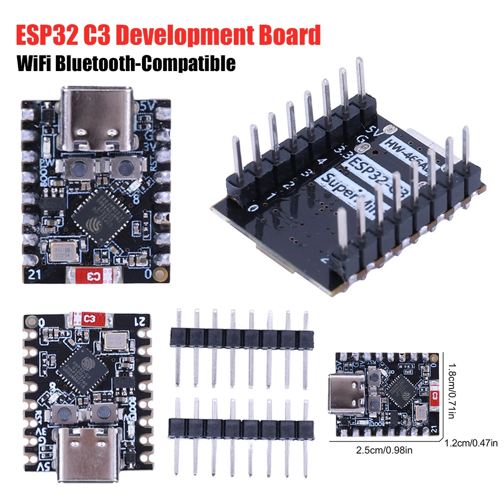 400kb Sram 384kb Rom ESP32 C3 SuperMini WiFi BT5.0 carte de développement carte de noyau Esp32c3fn4 carte de développement à puce pour Arduino