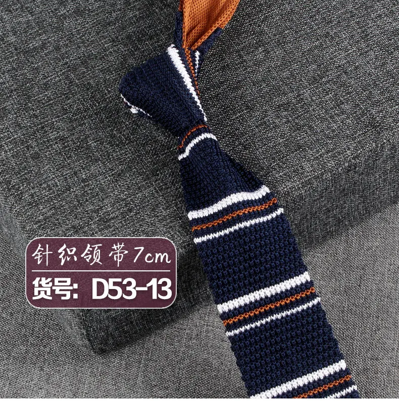 Neue Strick krawatten lässig dünne Krawatte für Party Jungen Mädchen gestrickt gestreifte Krawatte Hochzeit Krawatte für Bräutigam Hals tragen für Männer – Detail 16
