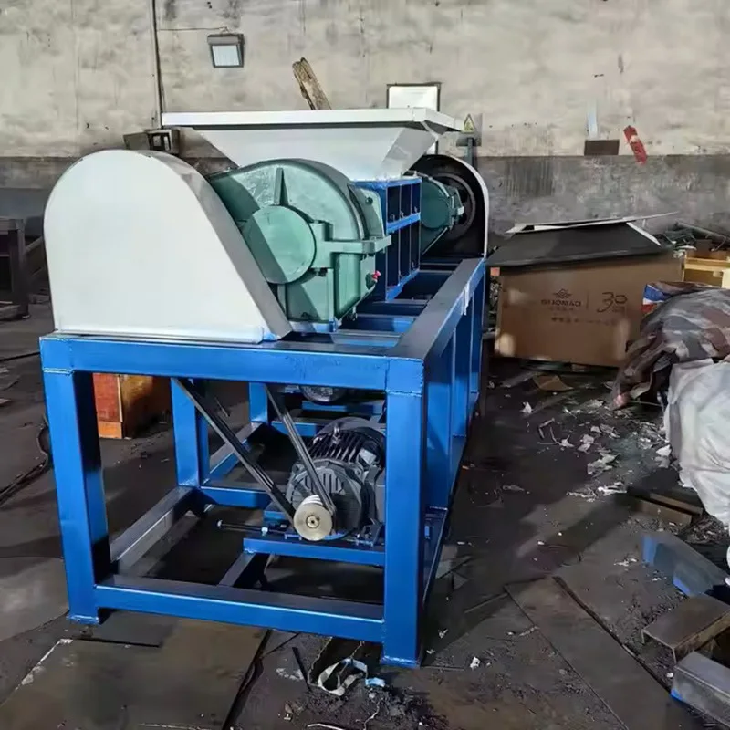 Multifunctional Metal Waste Plastic Crusher Large Garbage Double Shaft Shredder Heavy Duty