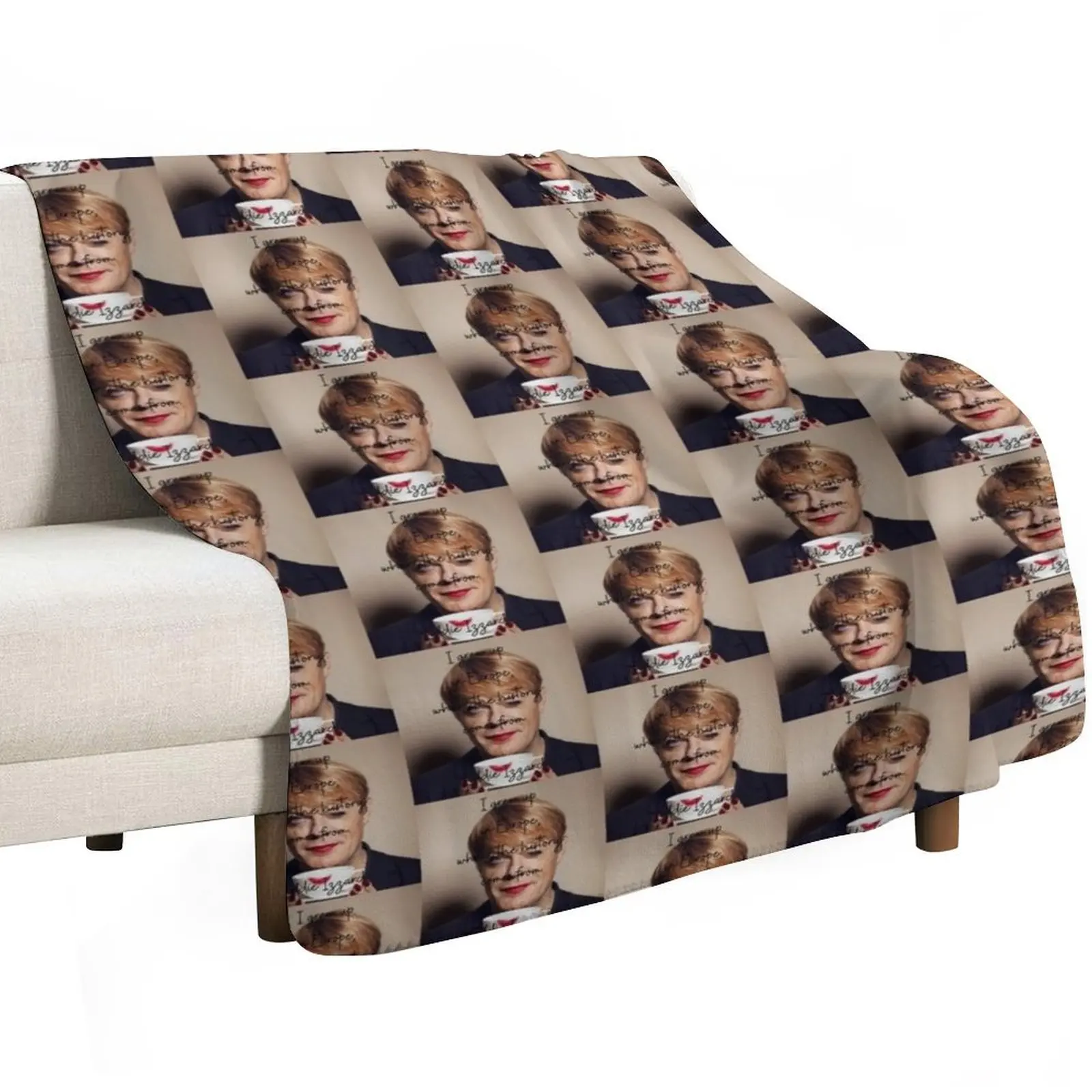 

Tea cup Eddie Izzard Throw Blanket heavy to sleep halloween Soft Beds Blankets