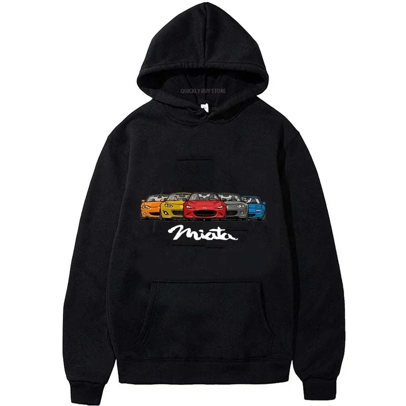 Initial D MIATA MX5 Theme Hooded Shirt New & Men's Clothing Y2k Sweatshirt Hoodies Men Sweatshirts Essentials Hoodie