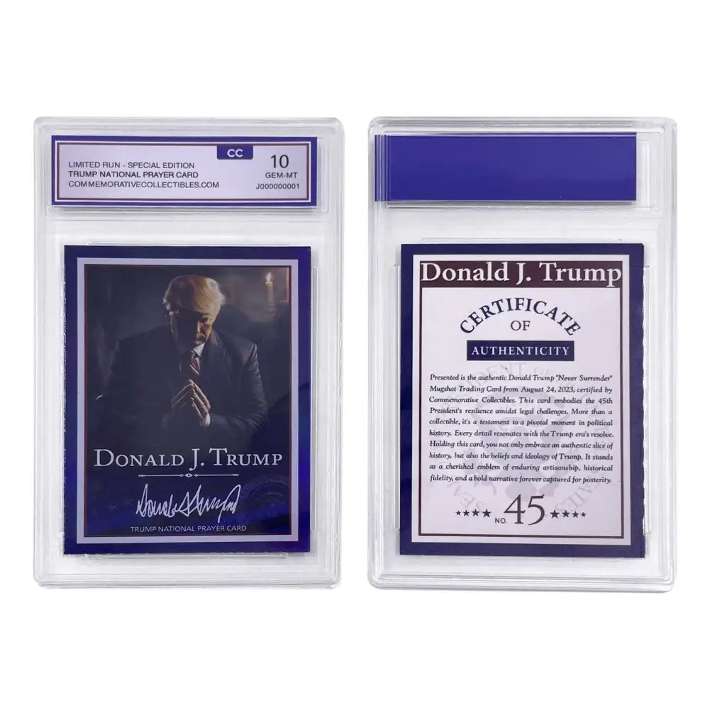 Trump Commemorative Trading Card Rare Political Trading Card American Politicians Trading Card Set President for Historical