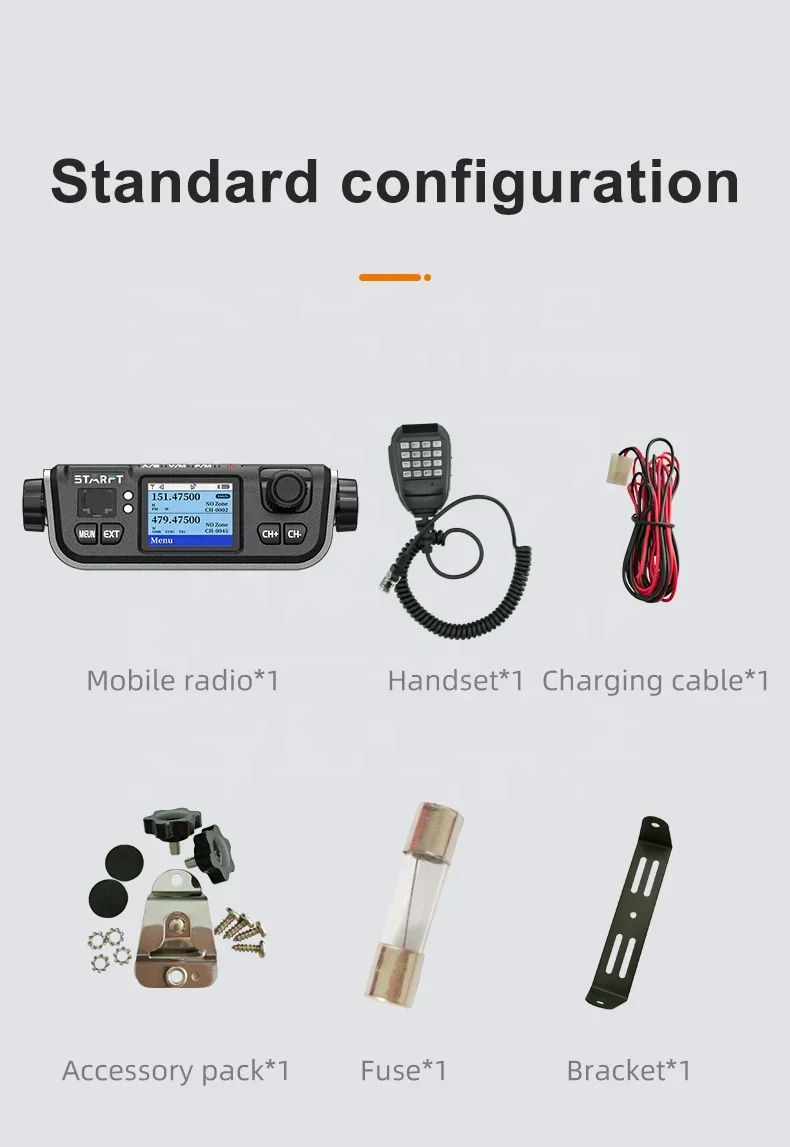 Stat M520D 20W FM GPS Digital Mobile Radio DTMF LCD Display Woki Tok iRechargeable DMR 2 Way Radio Sets for Car