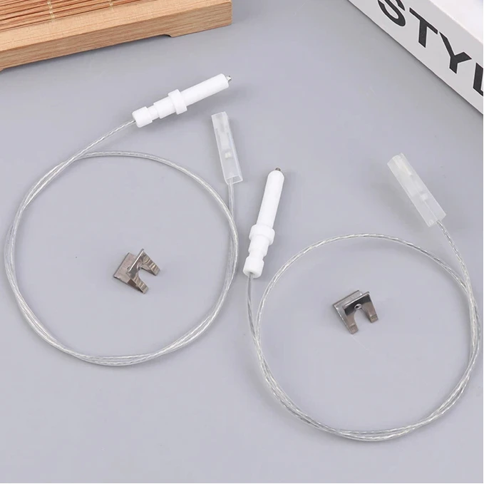 1Pc Gas Cooktop Stove Spare Igniter Electrode Spark Plug With Wire Ignition Ceramic Pin Ceramic Height 35mm 40mm For Gas Cooker
