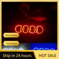 2025 Hot 18*5.8CM 5D logo LED car trunk logo lamp is suitable for Audi A3A45A 7A8S3 S4 S5 S6 S7 Q3 Q7TT decoration. Tail luminou