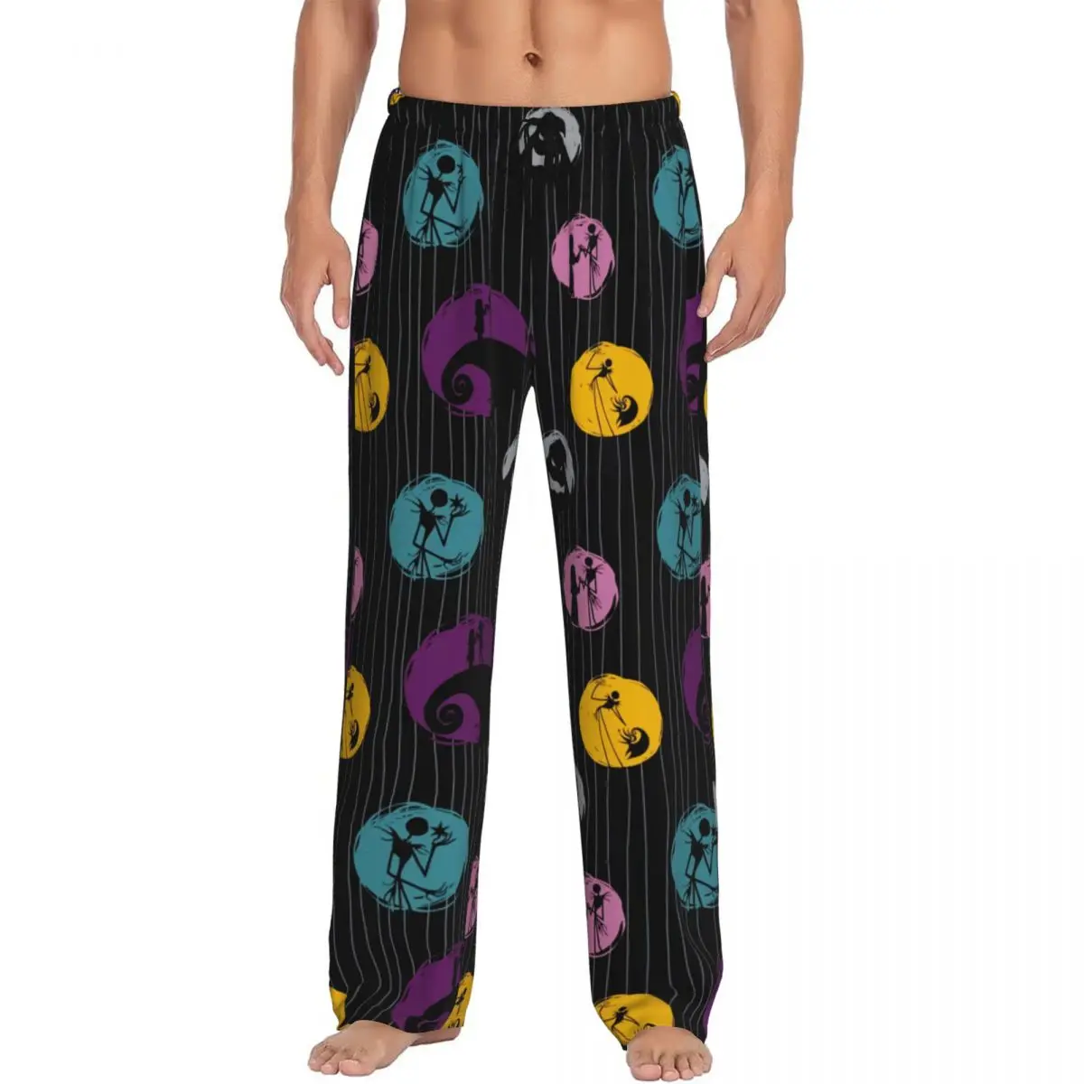 

Disney The Nightmare Before Christmas Casual pants Summer Joggers Men Elastic Waistband Tim Burton Sleep Lounge Bottoms