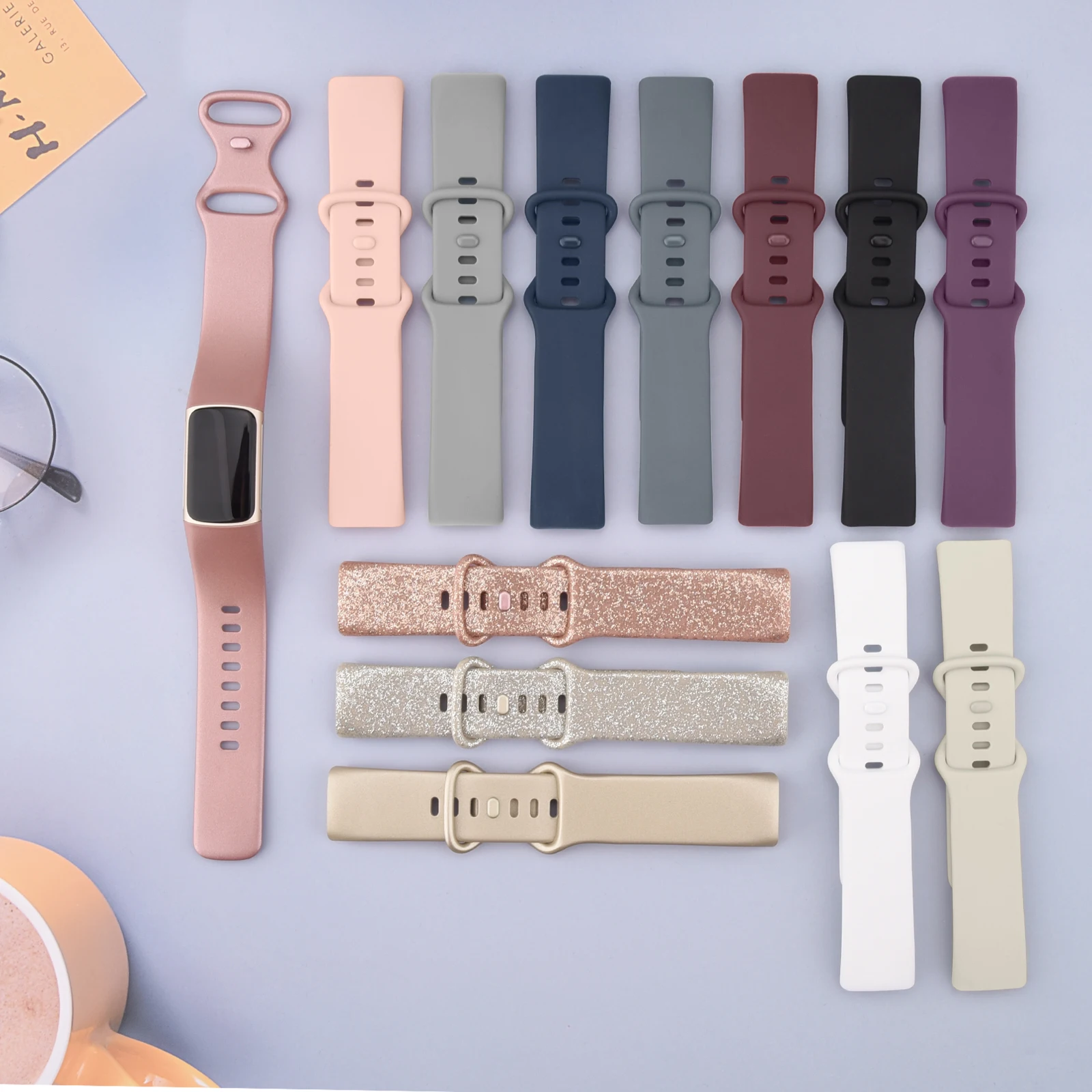 Bracelet for Fitbit Charge 5 Watch Band Strap Wristband Sport for Fitbit Charge 5 Watchband Rose Gold Smart Watch Accessories