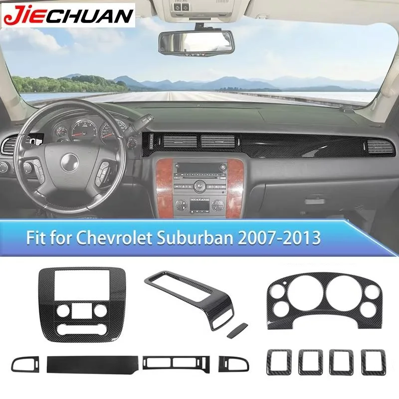 

​ABS Interior Instrument panel Decoration Center console Cover For Suburban GMC-YUKON/GMC-SIERRA Colorado 2007-2013