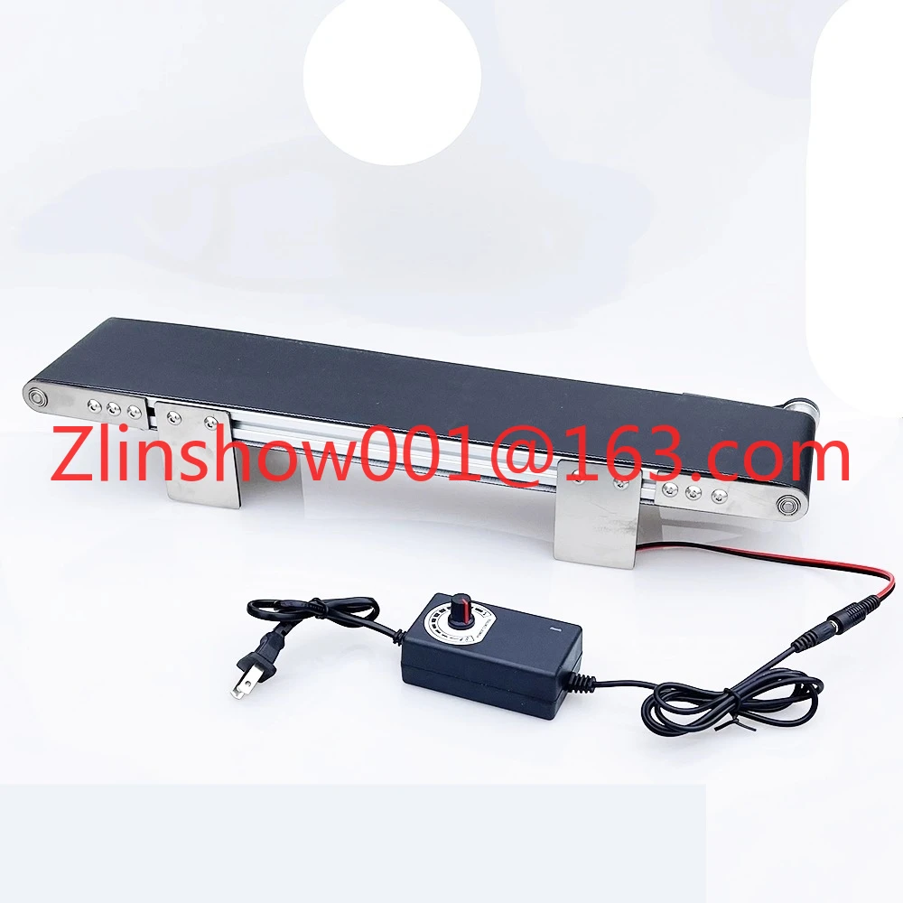 Metal desktop conveyor belt assembly line Small conveyor Student friction experiment Technological innovation Learning automatic
