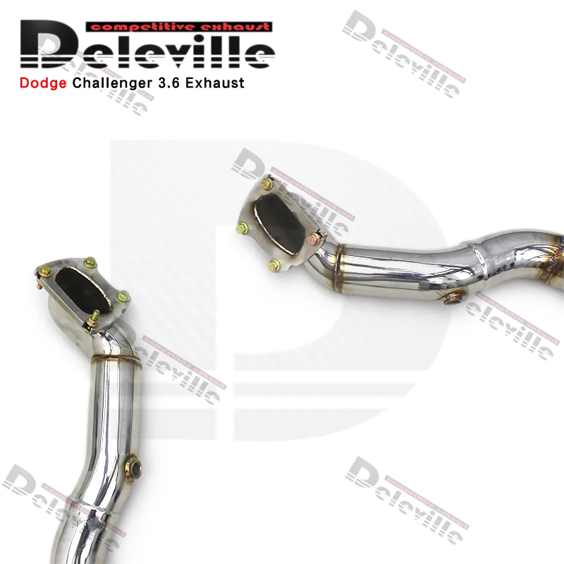 OEM Exhaust Header For Dodge Challenger 3.6L 2015-2023 Stainless Steel Downpipe Free Flow Pipes