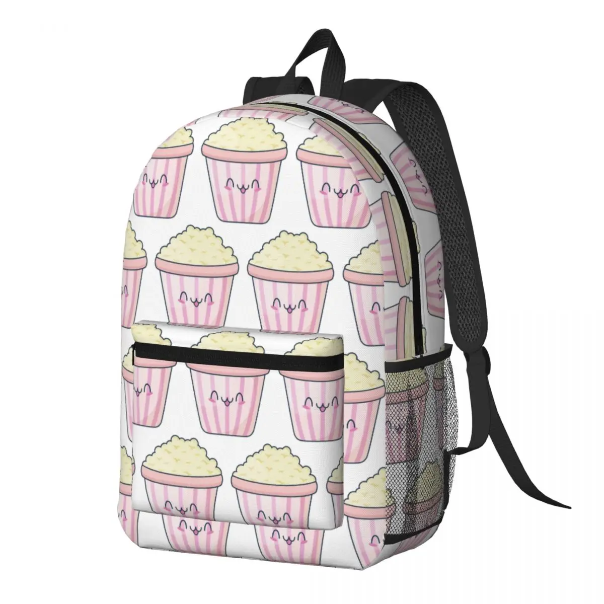 

Popcorn Bucket Delight Backpack Daypack Large Capacity Kids BookBag School Bag Shoulder Bags for Men Women