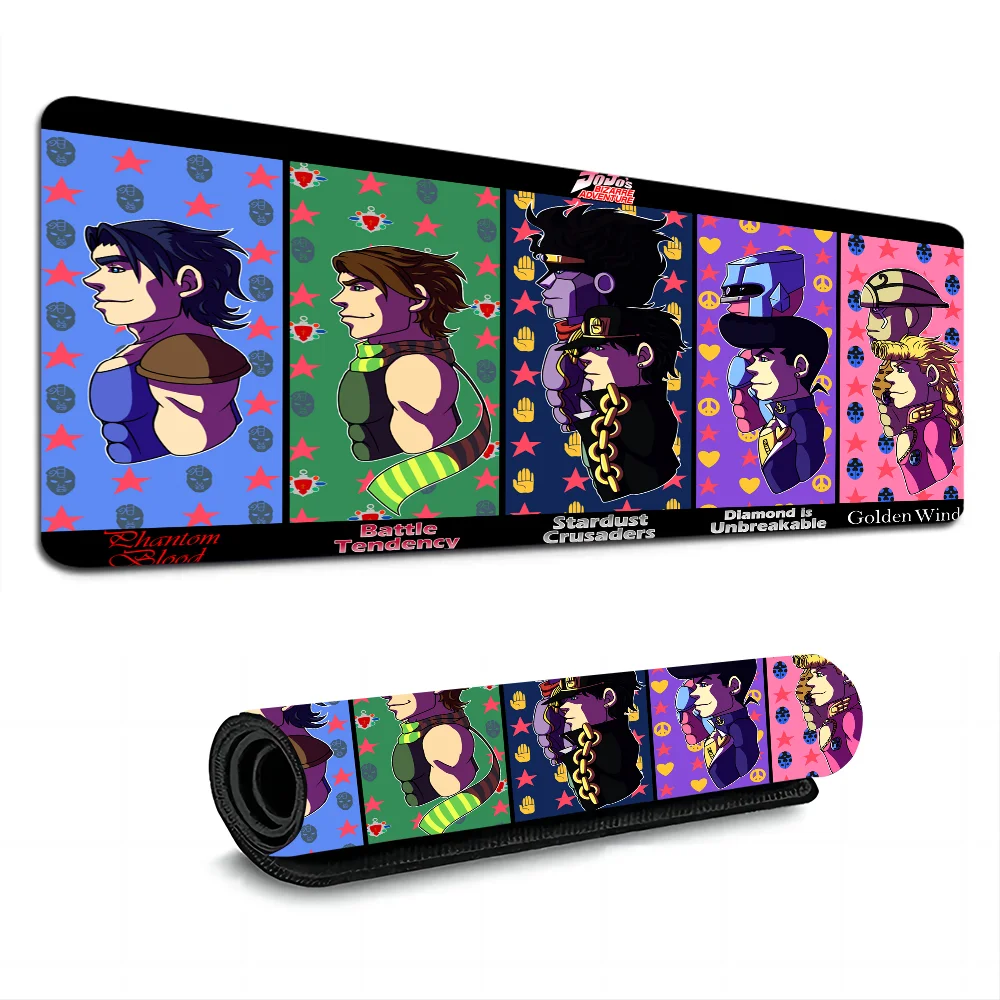 Imagem -06 - Jojos Bizarre Adventure Rubber Mousepad Gamer Velocidade Mice Retail Tamanho Pequeno Tapete do Teclado Presente do Namorado Moda