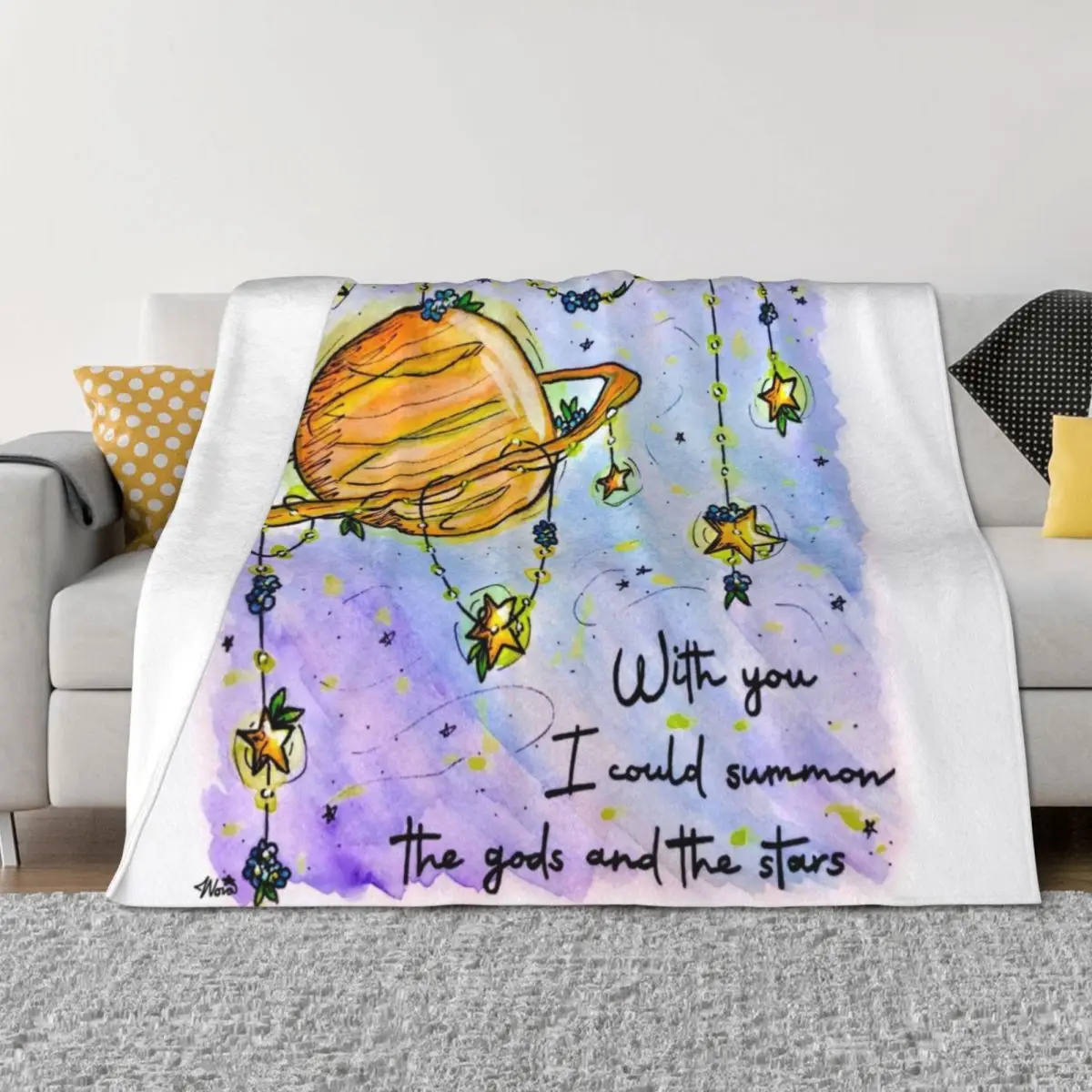 Battle Cries Gods & The Stars Inspired by The Amazing Devil Throw Blanket Bed Fashionable Warm Luxury St halloween Blankets