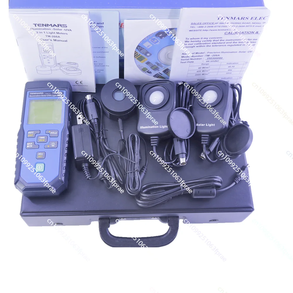 TM-208A Multifunctional Solar Power Meter UVA Photometer 3 in 1 Lighting Tester
