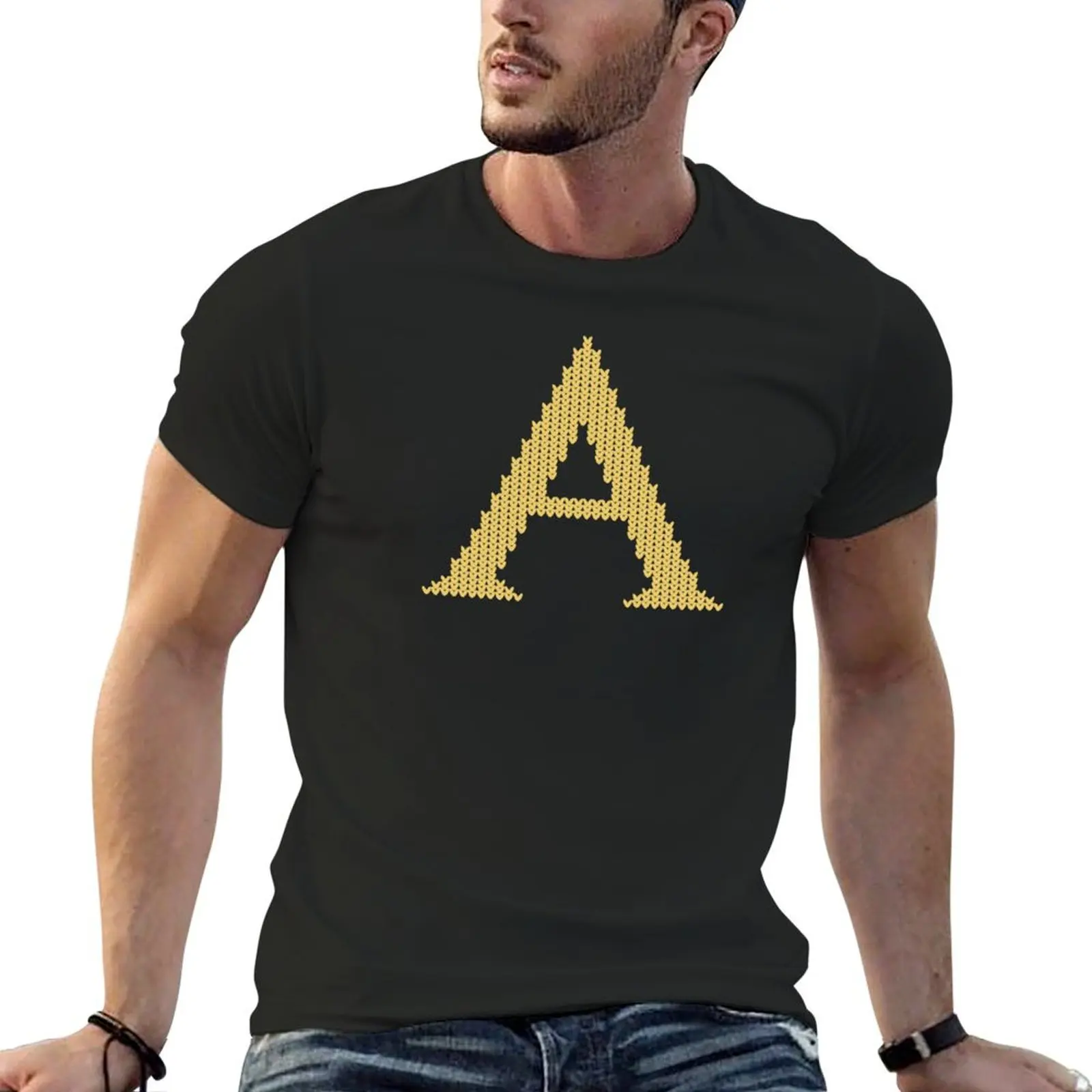 Weasley sweater - letter A T-Shirt vintage clothes hippie clothes Aesthetic clothing man t shirt t shirts for men