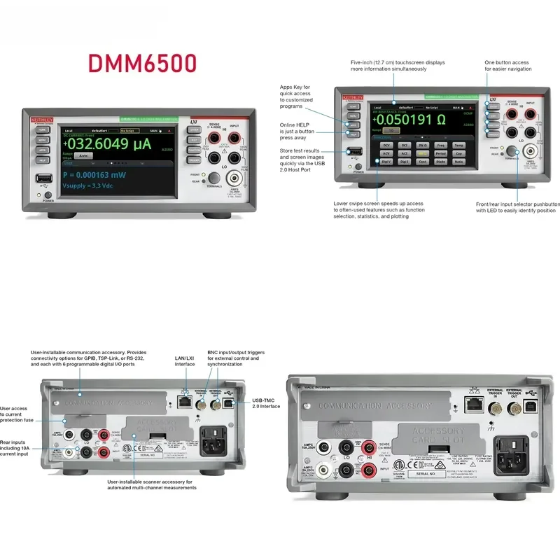 for DMM6500 High Tech Graphic Touch Screen Digital Multimeter 6 Speed Electronic Measuring Instrument