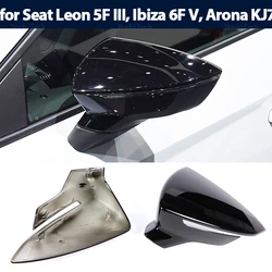 Rearview Mirror Cover Wing Side Rear view Mirror Cap Fit For Seat Leon Lion 5F III ST FR Cupra, Ibiza 6F V KJ1 , Arona KJ7
