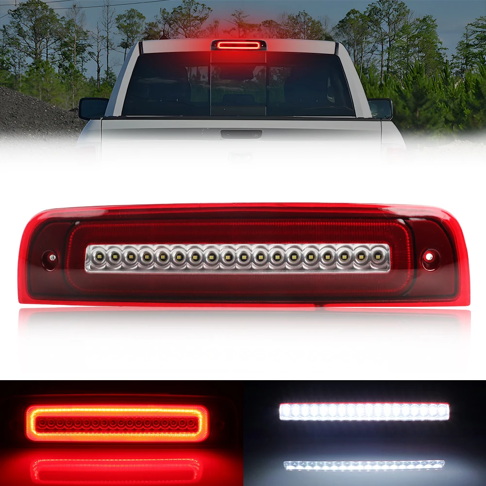 

1 задний фонарь, 3-й третий стоп-сигнал, светодиодный фонарь заднего хода для Dodge Ram 1500 2500 3500 4500 5500 Laramie 1500 Classic 2009-2018