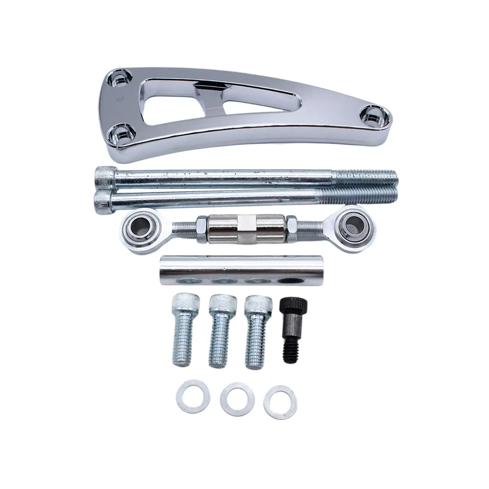 Alternator Bracket Kit Replace Professional with Pump ,Chrome Automotive Car Accessories Polished for Engine ,-6423-C