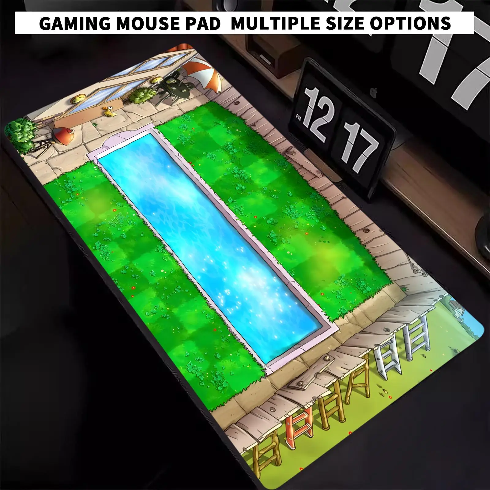 PLANTS VS ZOMBIE PVZ MAPS  Mouse Pad Mouse Pads Large Gaming Mousepad XXL Keyboard Gamer Mouse Pad Laptop Desk Mat Mouse Mats