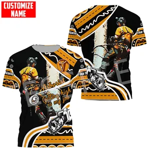 Personalisierter Name Harajuku Schuhe Casual Shorts T-Shirt, Arboirista Logger, Chainsaw, Tischler, Tattoo-Arbeiter, 3dprint, Streetwear, X1, Sommer 11 Hauptverkaufshirt X1 - №3