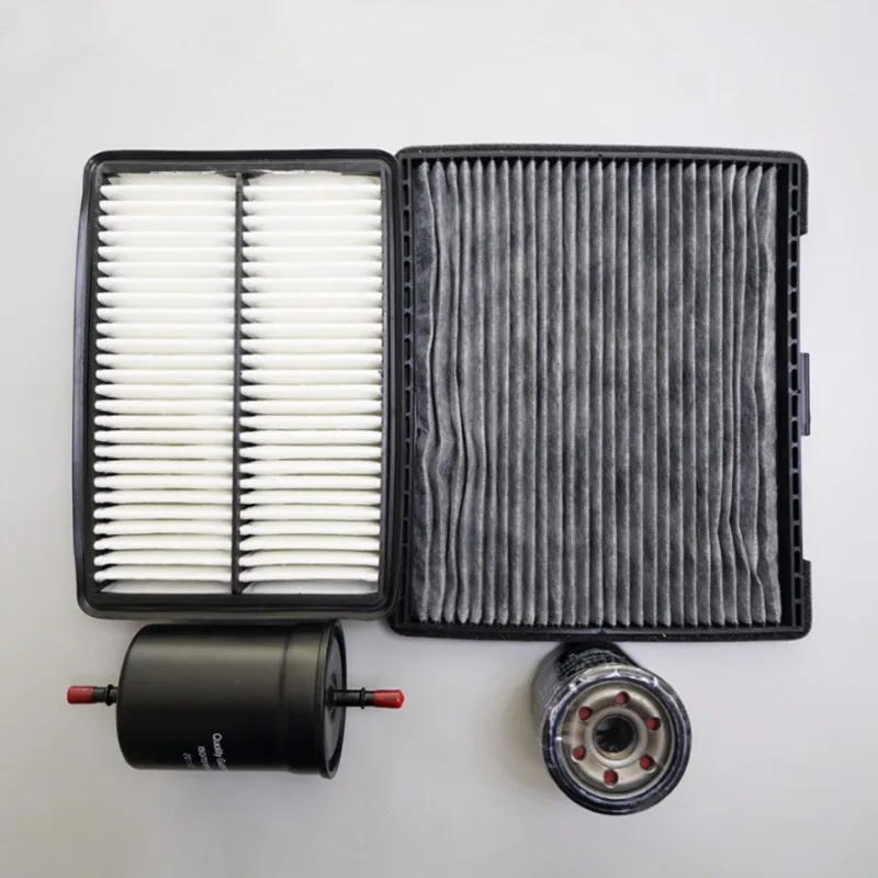 air filter +cabin air condition filter + fuel + Oil filter for JAC J6 J5 heyue