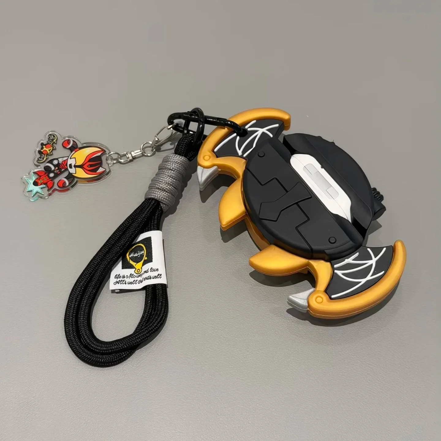 Anime Kamen Rider Kiva Bat Adatto Airpods1/2/4 Custodia per auricolari Custodia protettiva Luce notturna Custodia per auricolari in silicone antigoccia