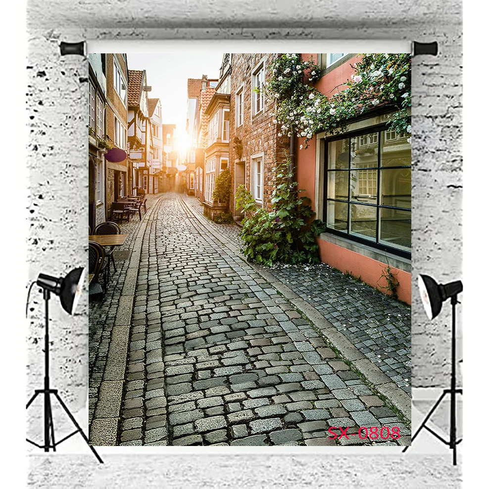 

ZHISUXI European Architecture Scenic Spots Street View Photography Art Cloth Background Prop YL-02