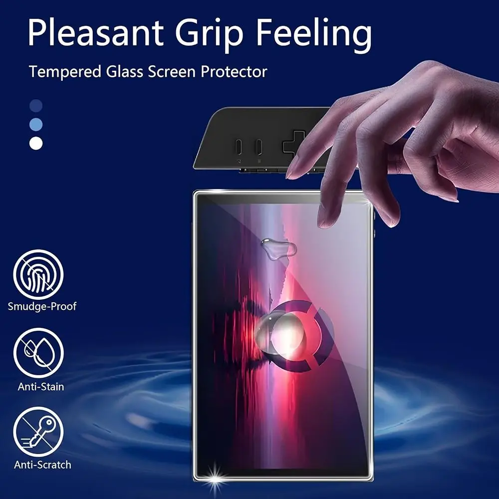 2 قطعة ملحقات اللعبة واقي للشاشة HD 8.8 بوصة طبقة رقيقة واقية وحدة تحكم محمولة مضادة لبصمات الأصابع لينوفو ليجيون جو #6