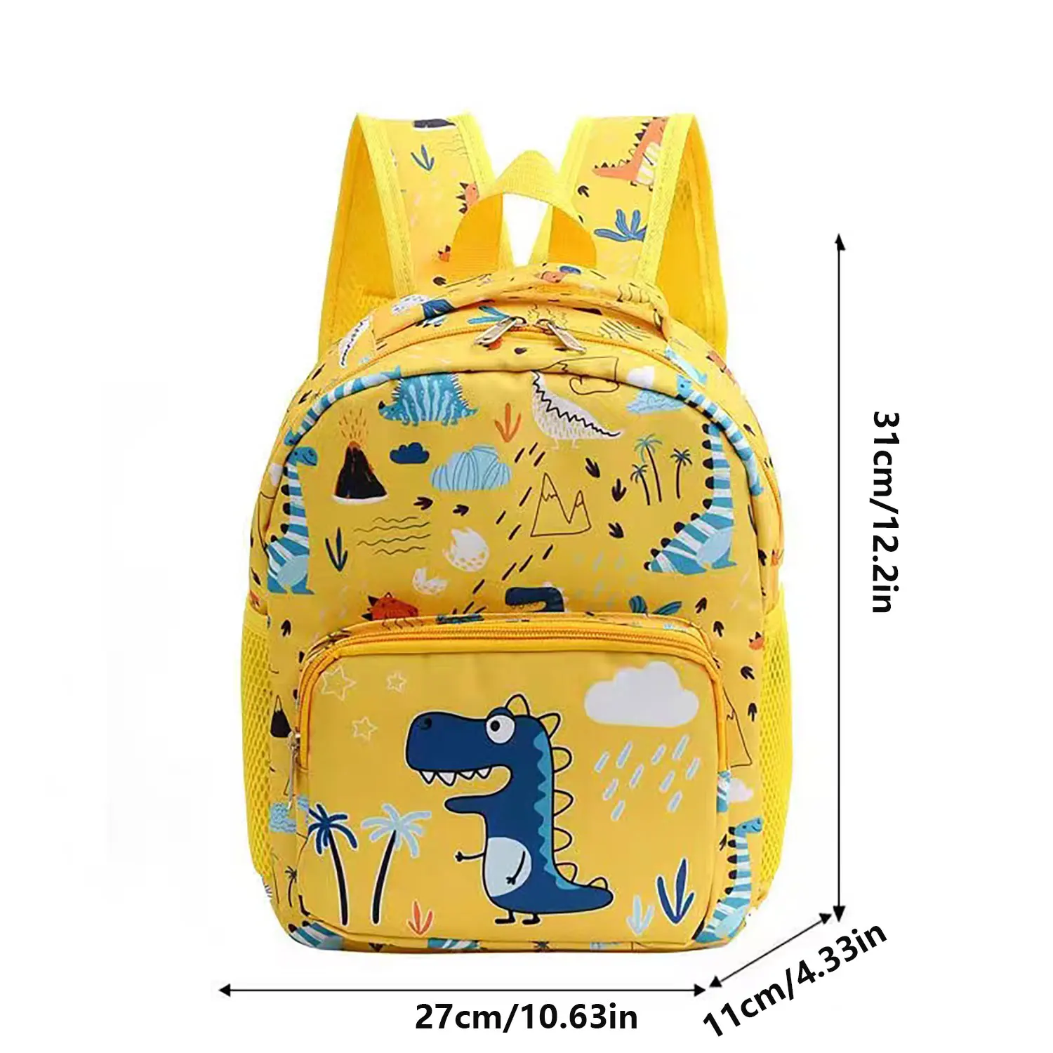 2-7-year-old children\'s backpack, cute cartoon dinosaur shape, available in 4 colors, children\'s favorite cartoon element