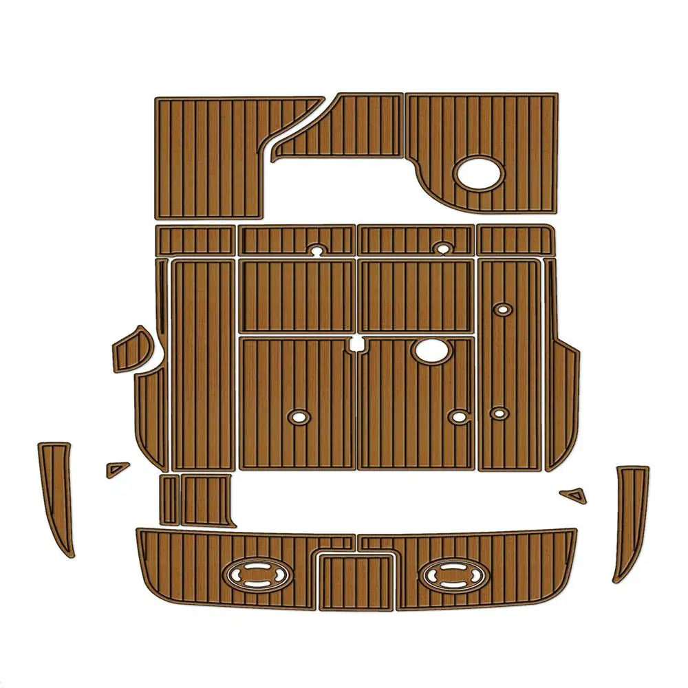 

for 1998-2002 Sea Ray Sundancer 310 Swim Platform Cockpit Pad Boat EVA Teak Floor Backing Adhesive SeaDek Gatorstep Style Floor