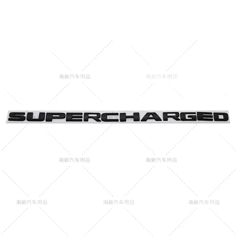 3D SUPERCHARGED Letter Logo For Jeep All Models Turbo Supercharged Side Marker Badge SUV Off Road Exterior Upgrade Accessories