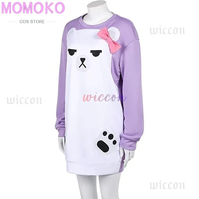 

CyKPop Sleepwear Mira Cosplay Purple Pajamas Demon Movie Hunters Women Girls Roleplay Hoodie Hair Loops Halloween Cosplay Costum