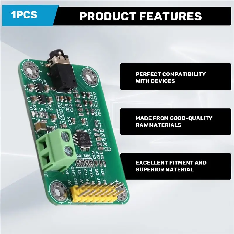 Y23A-ECG Front-End Electrocardiogram ADS1292 Module 24-Bit Analog-To-Digital Converter ADS1292R