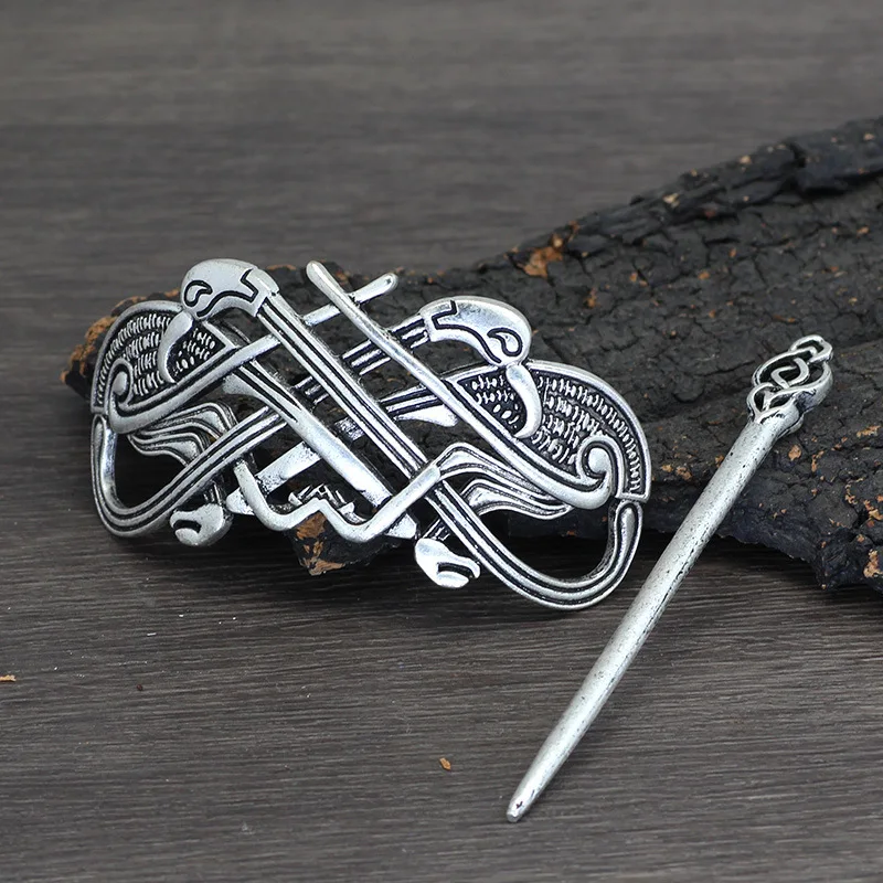 Retro minimalista di fascia alta vichingo loto Kate nodo forcina accessorio per capelli cosplay creativo per feste alla moda e personalizzato